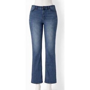 Talbots Flawless Five Pocket Straight Curvy Jeans Women’s 16 Stretch Denim